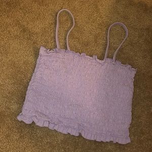 Lilac Cropped Tank Top